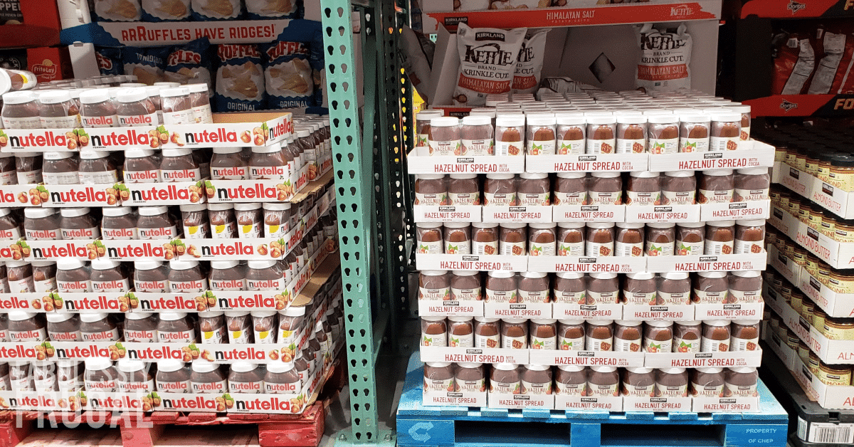 Costco shopping tips: nutella vs kirkland hazelnut spread