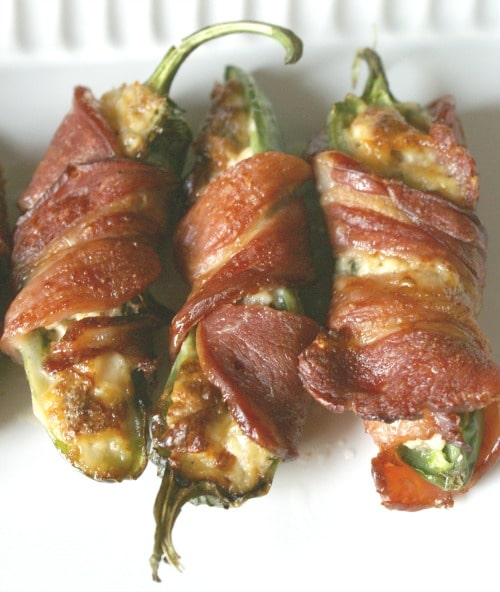 Bacon wrapped sausage jalapeno poppers 