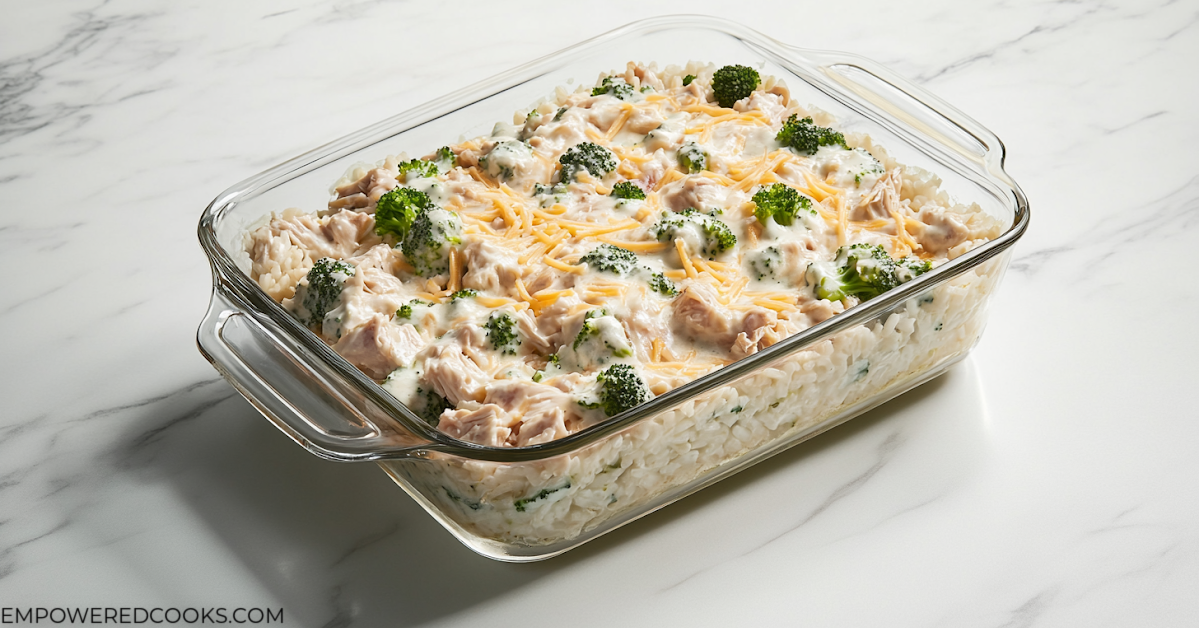 casserole in a baking dish