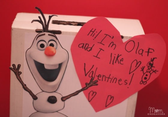 Olaf DIY valentines box