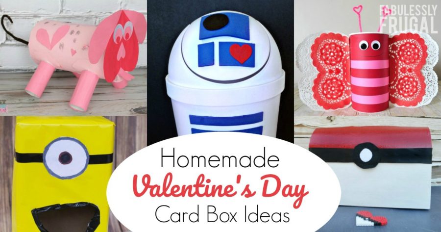 Homemade Valentine's Day card box ideas for school