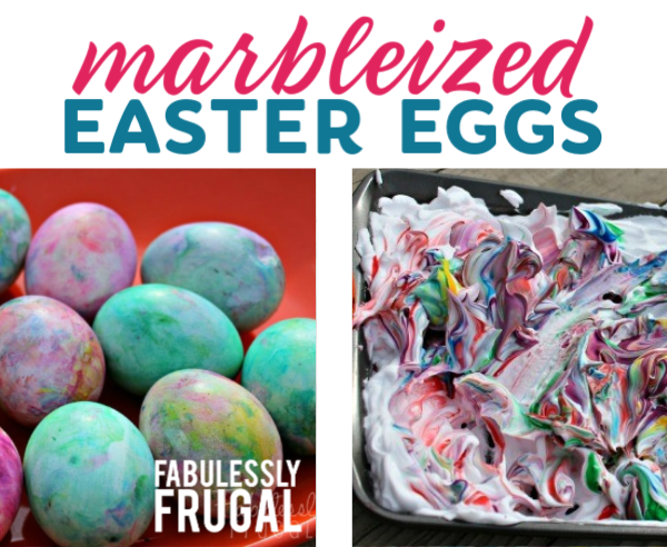 How to Make Marbleized Shaving Cream Easter Eggs