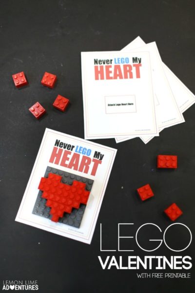 Printable Lego valentine card
