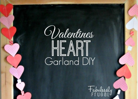 Valentines Heart Garland DIY cropped
