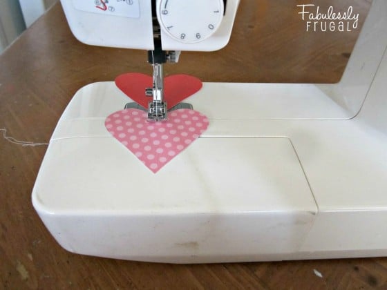 Valentines Heart Garland- sew together