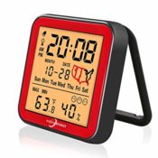 Amazon: Weather Station Alarm Clock with Temperature and Humidity Monitor...