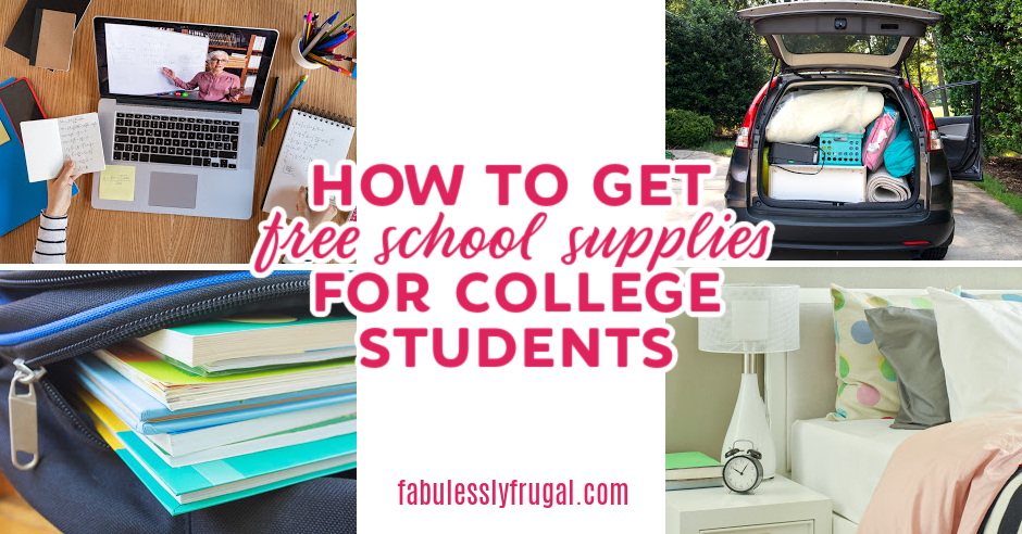 How to Get Cheap & Free School Supplies for College Students