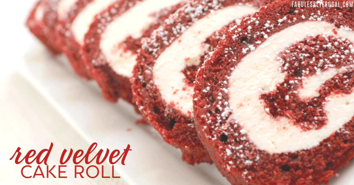 Luxurious Red Velvet Cake Roll Recipe Fabulessly Frugal