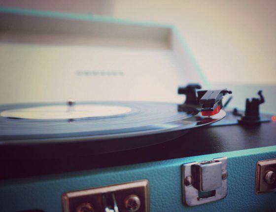 old record player