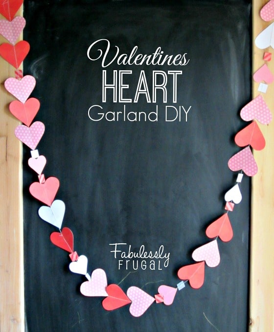 valentine's day heart garland diy