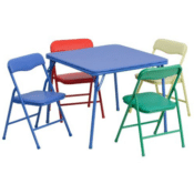 Amazon: 5 Piece Folding Table and Chair Set for Kids $59.98 (Reg. $115)...