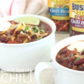Quick hearty chili recipe with chorizo