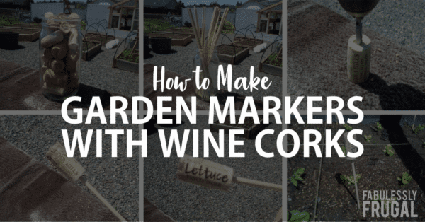 How to make garden markers with wine corks