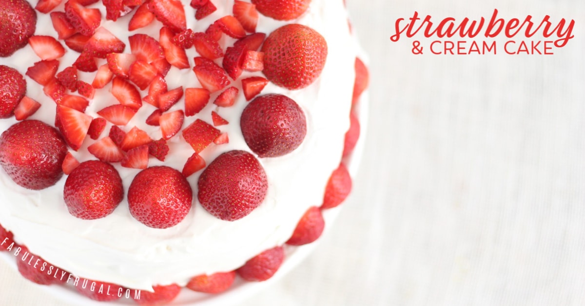 Strawberry whipped cream cake recipe