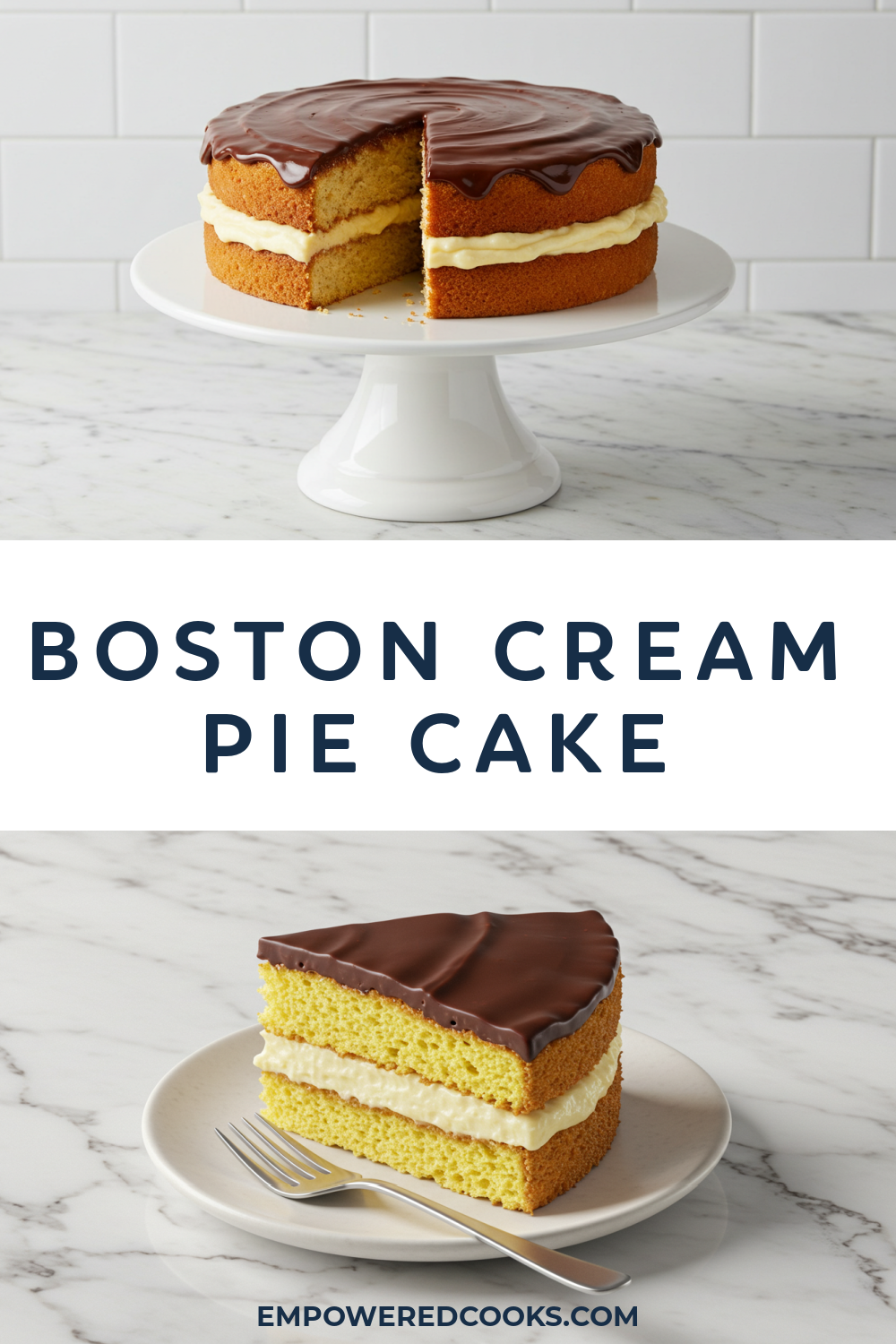 Boston Cream Pie Cake