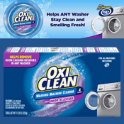 4 Count OxiClean Washing Machine Cleaner with Odor Blasters as low as $6.37...