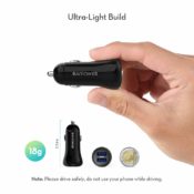 Amazon: RAVPower 24W/4.8A Dual USB Car Charger $5.99 After Code (Reg. $10.99)