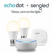 Amazon: Echo Dot (3rd Generation) - Sandstone with 2 Smart Bulb Kit $69.99...