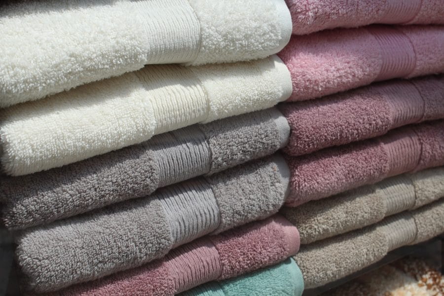 Stacks of towels