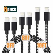{{GONE}} Amazon: 6pcs Lightning iPhone Charger Cable $4.80 After Code (Reg....