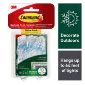 Amazon: Command Outdoor Light Clips Value Pack $8.88 (Reg. $19.99)