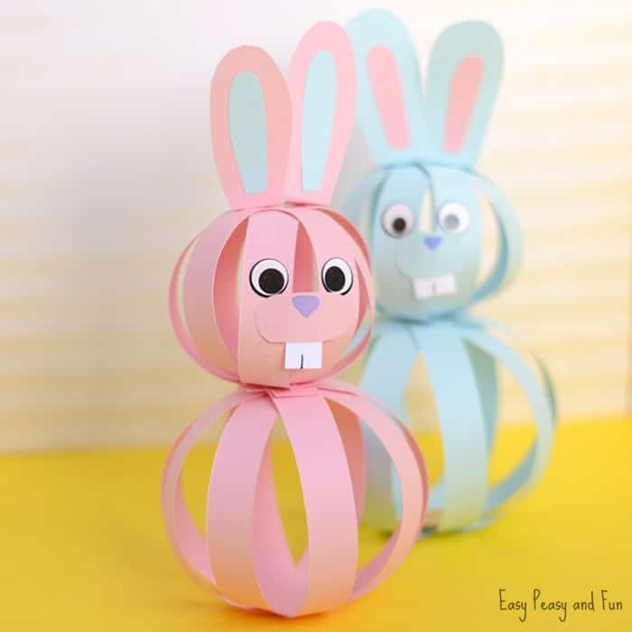 Cute paper bunny craft
