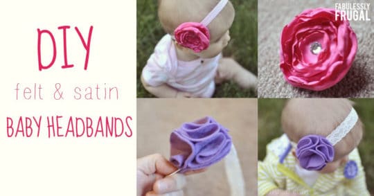 DIY baby headbands