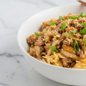 low carb egg roll in a bowl