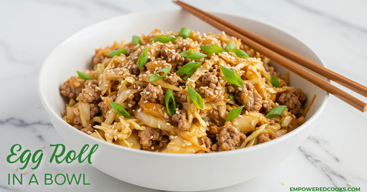 egg roll in a bowl