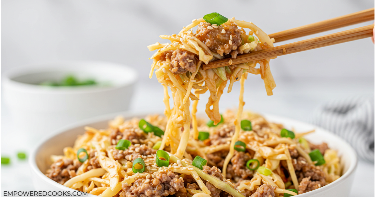 low carb sausage egg roll in a bowl