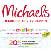Michael's: Free Teacher Event (3/23)