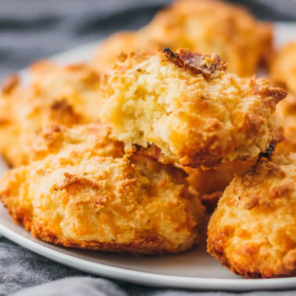 Biscuits with bacon and cheddar