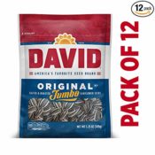 Amazon: 12 Pack DAVID Jumbo Sunflower Seeds $10.48 (Reg. $19.11)