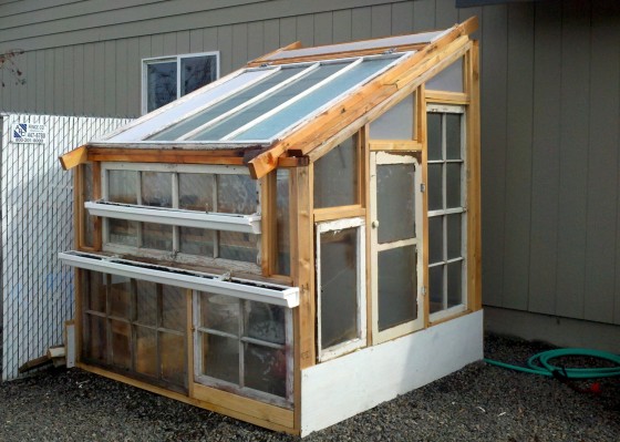 Build a lean to greenhouse