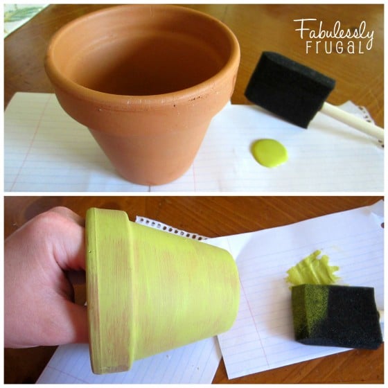 How to paint terracotta flower pots