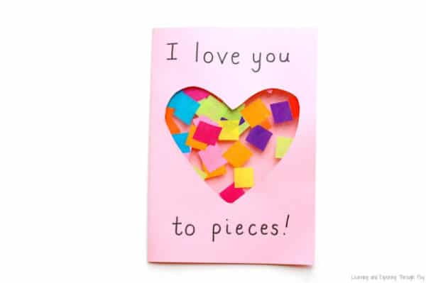 I love you to pieces Mother's day card