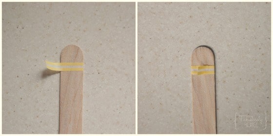 Washi popsicle sticks for chore can