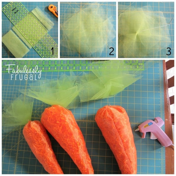 Making carrot tops
