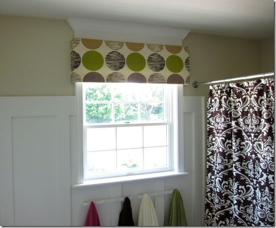 Quick and easy no-sew window valance