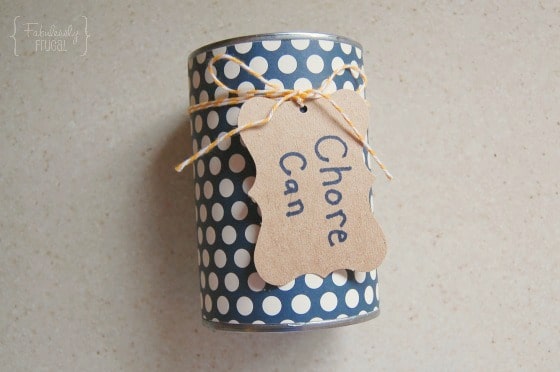 color DIY chore jar twine gift tag