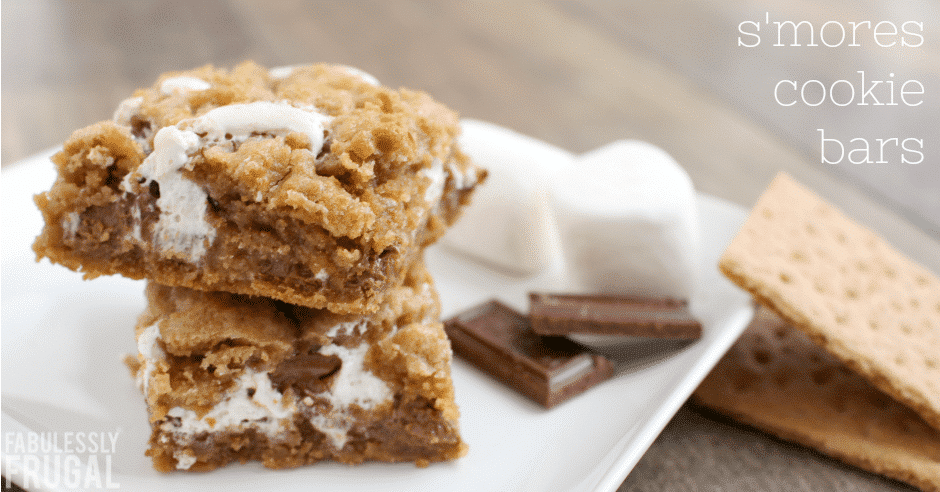 Easy smores cookie bars