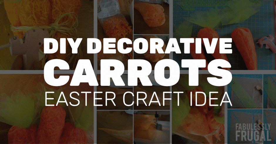 DIY decorative carrots easter craft
