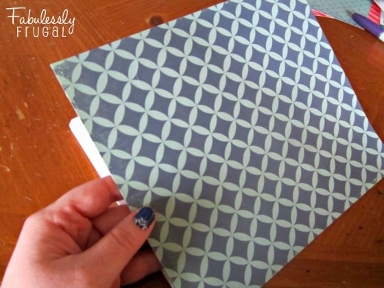 DIY Composition Book- line up paper to edges