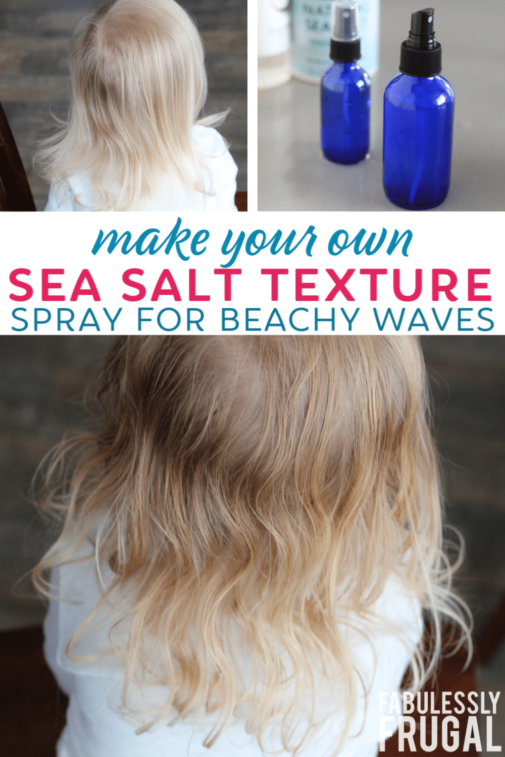 Make your own DIY sea salt beach waves texture spray recipe