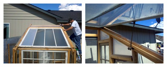 DIY greenhouse roof