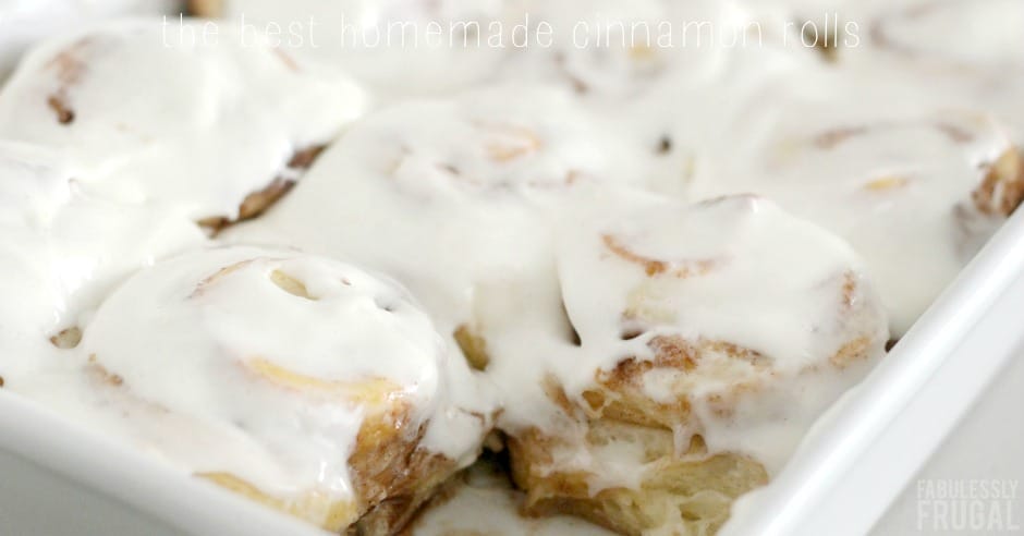 Homemade cinnamon rolls