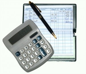 calculator check register pen morgue file photo