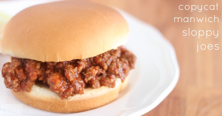 homemade manwich sloppy joes