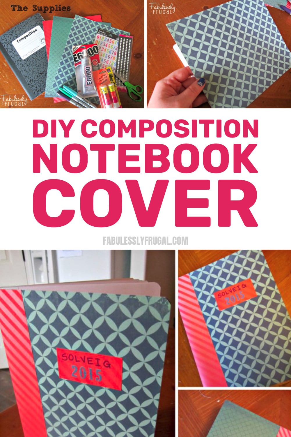 DIY composition notebook cover
