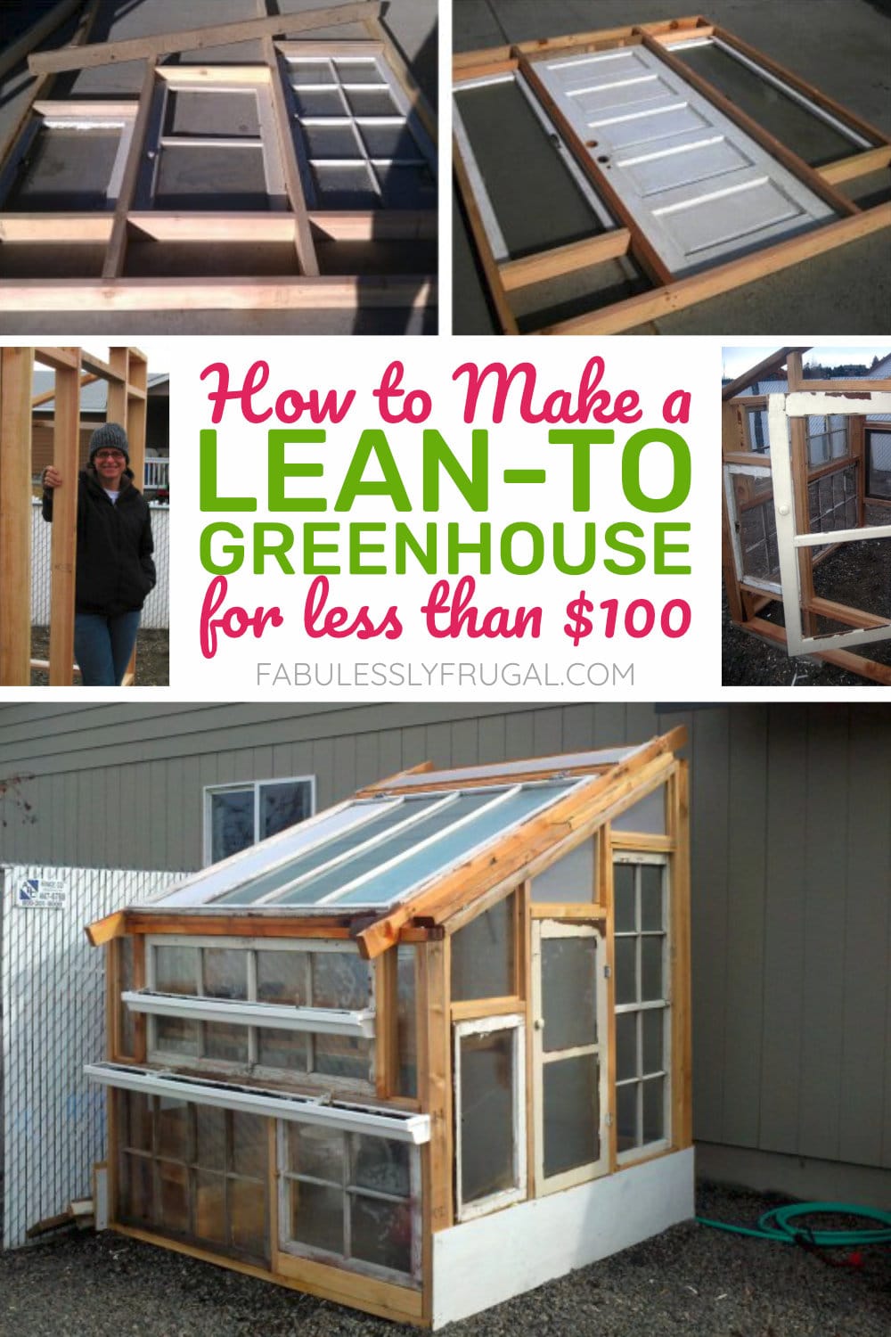 How to make a lean-to greenhouse for less than $100